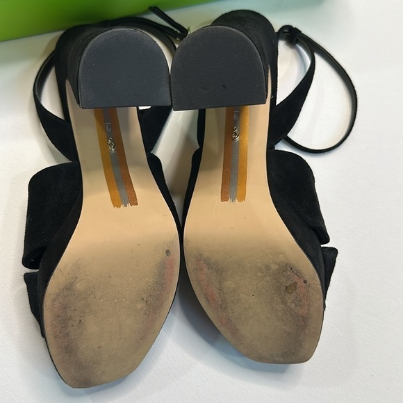 Sam Edelman Kirsten Platform Black Suede Heels - Picture 5 of 10